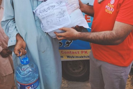 Food Packs in Flood area of Sindh