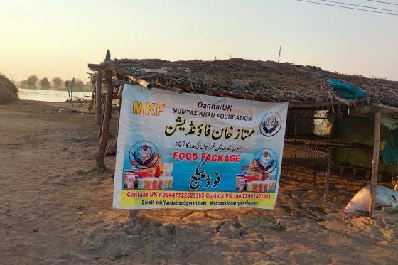 Food Packs Distributed in Flood Area in Sindh