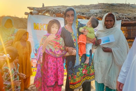 Food Packs Distributed in Flood Area in Sindh