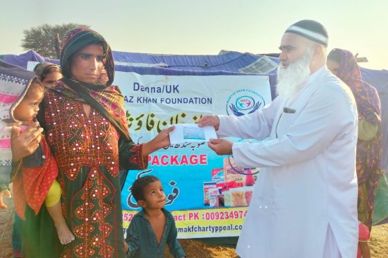 Food Packs Distributed in Flood Area in Sindh