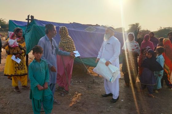 Food Packs Distributed in Flood Area in Sindh