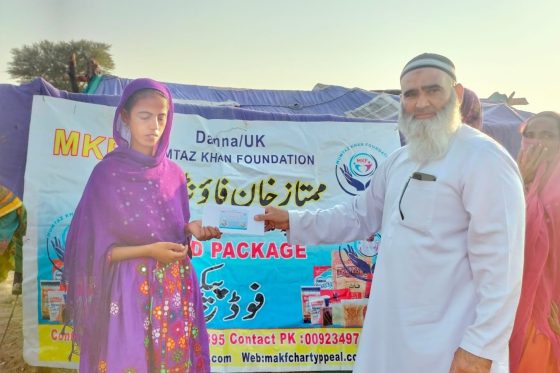 Food Packs Distributed in Flood Area in Sindh