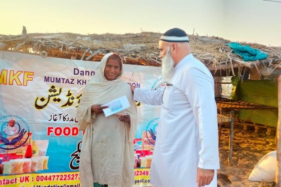 Food Packs Distributed in Flood Area in Sindh